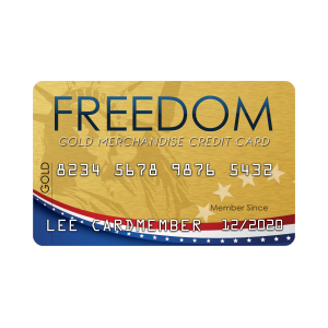 Online shopping is possible with the Freedom Gold credit card.